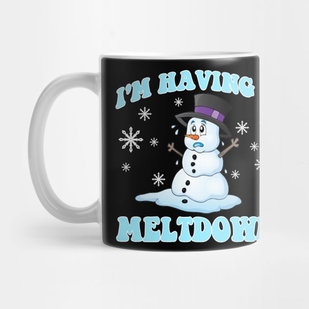 I'm Having A Meltdown Snowman Christmas Frost by artbooming